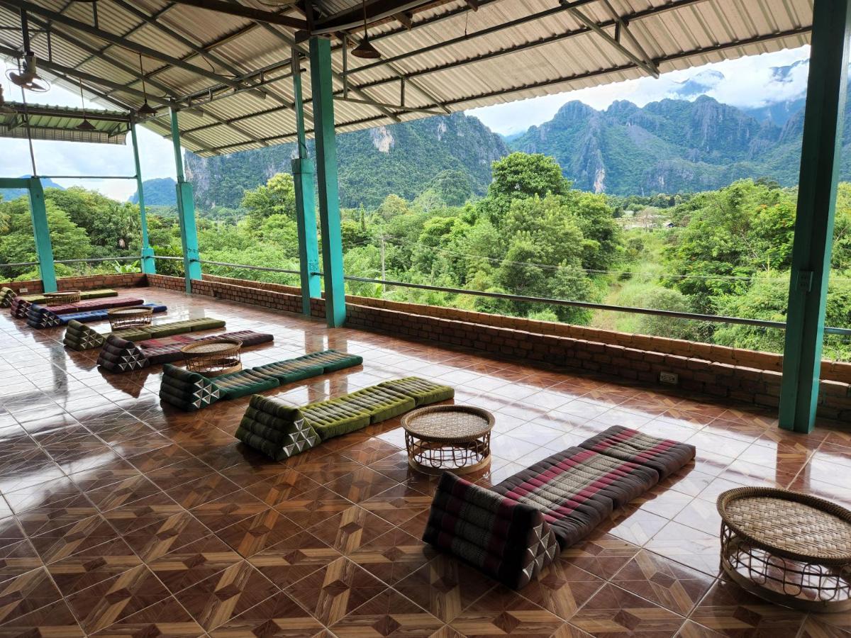 Blue Guesthouse Vangviang Kültér fotó