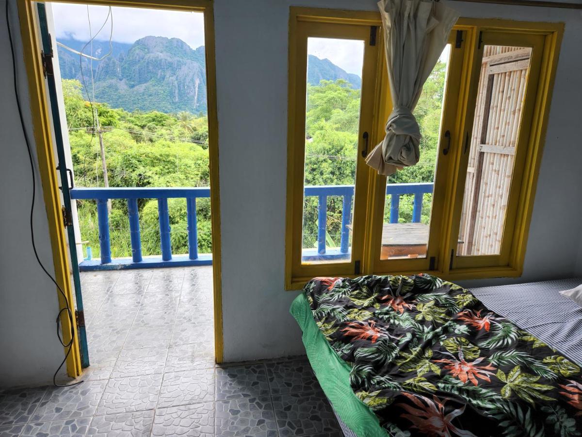 Blue Guesthouse Vangviang Kültér fotó