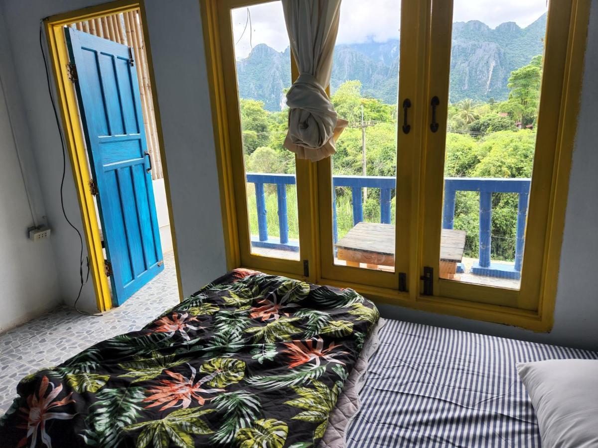 Blue Guesthouse Vangviang Kültér fotó