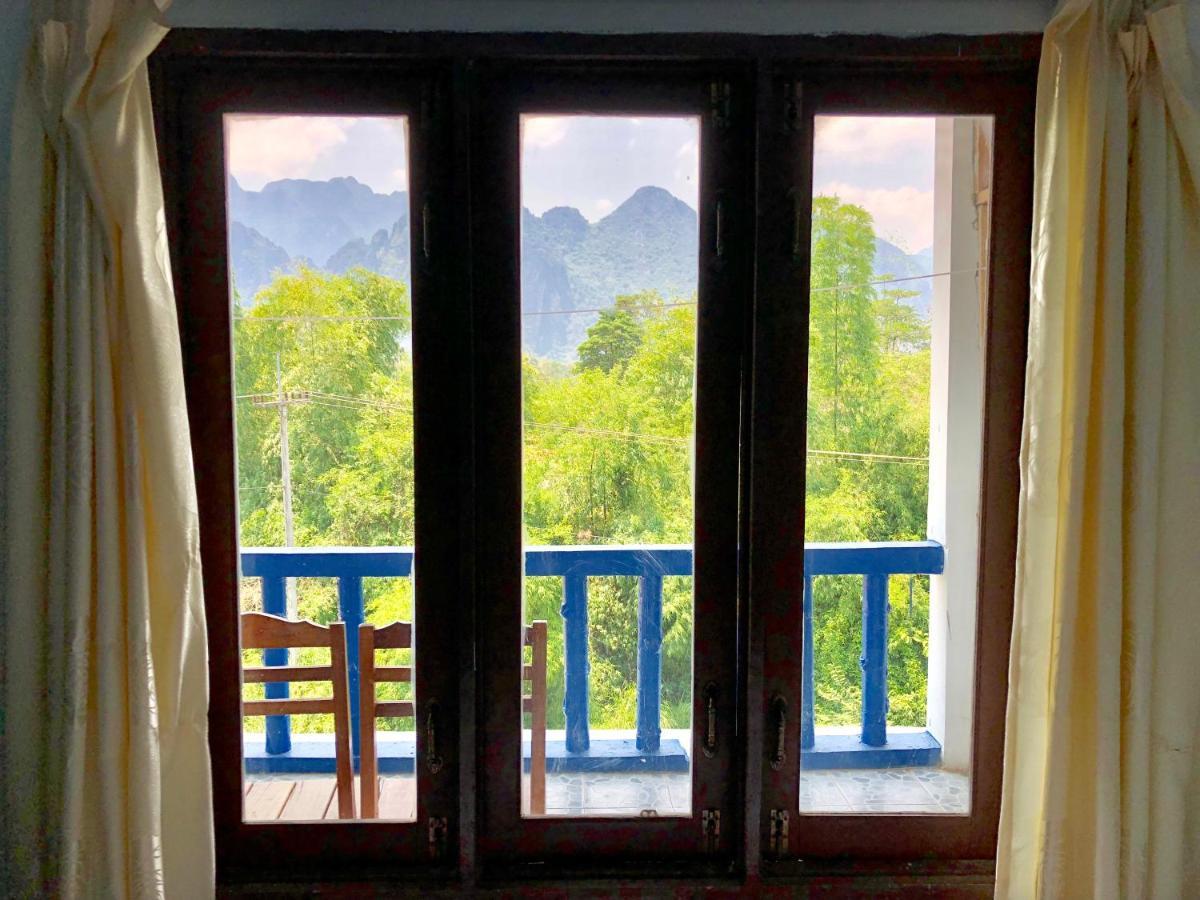 Blue Guesthouse Vangviang Kültér fotó