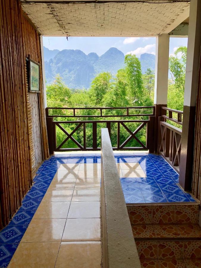 Blue Guesthouse Vangviang Kültér fotó