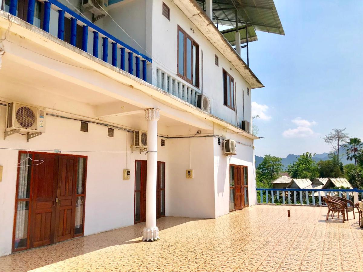 Blue Guesthouse Vangviang Kültér fotó