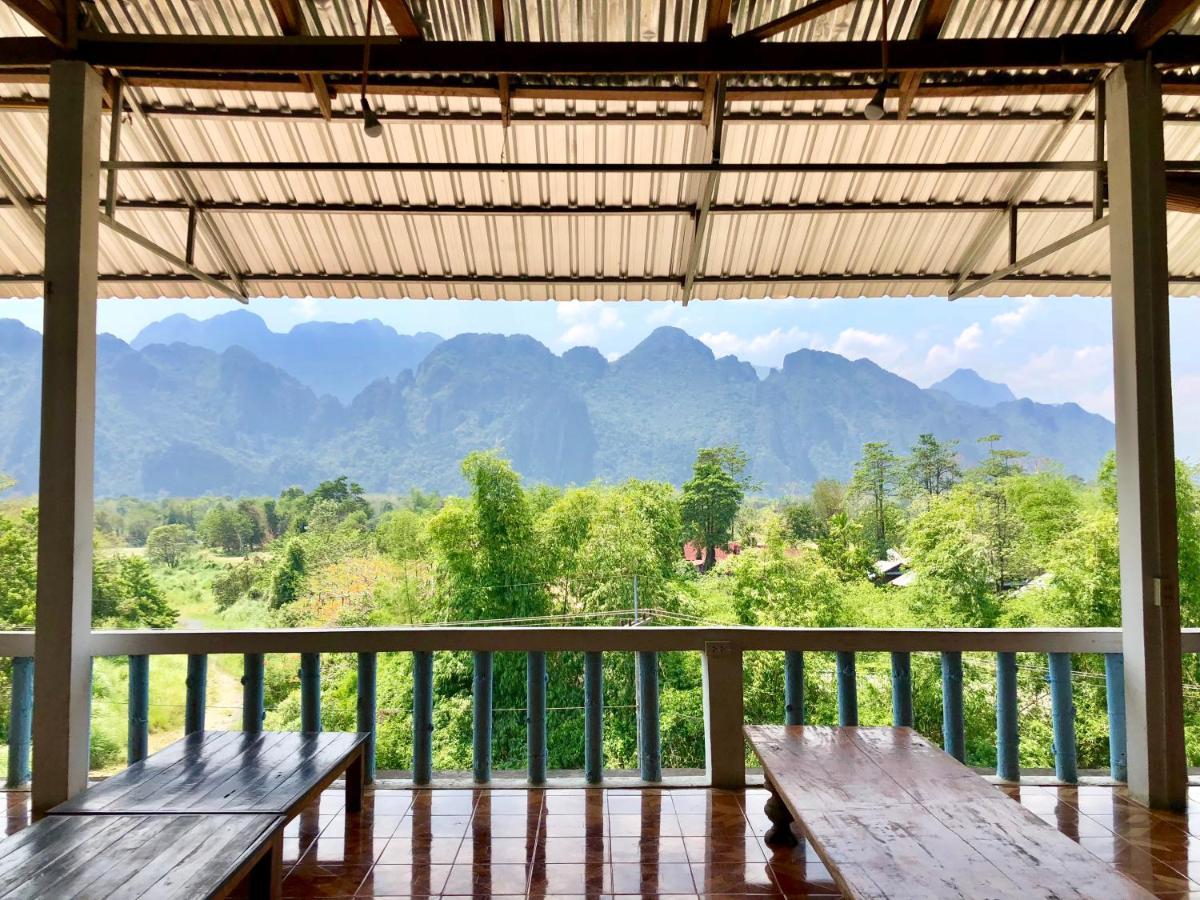 Blue Guesthouse Vangviang Kültér fotó